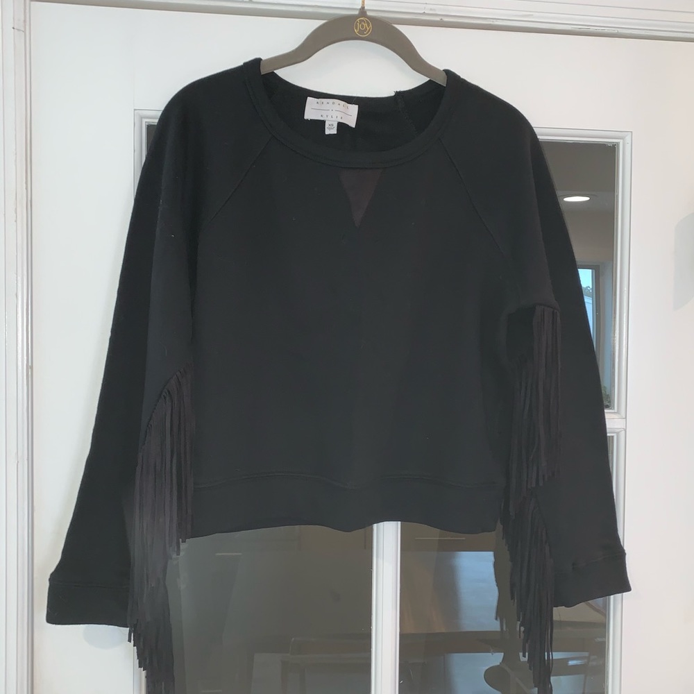 Kendall & Kylie Sweatshirt Crop Top